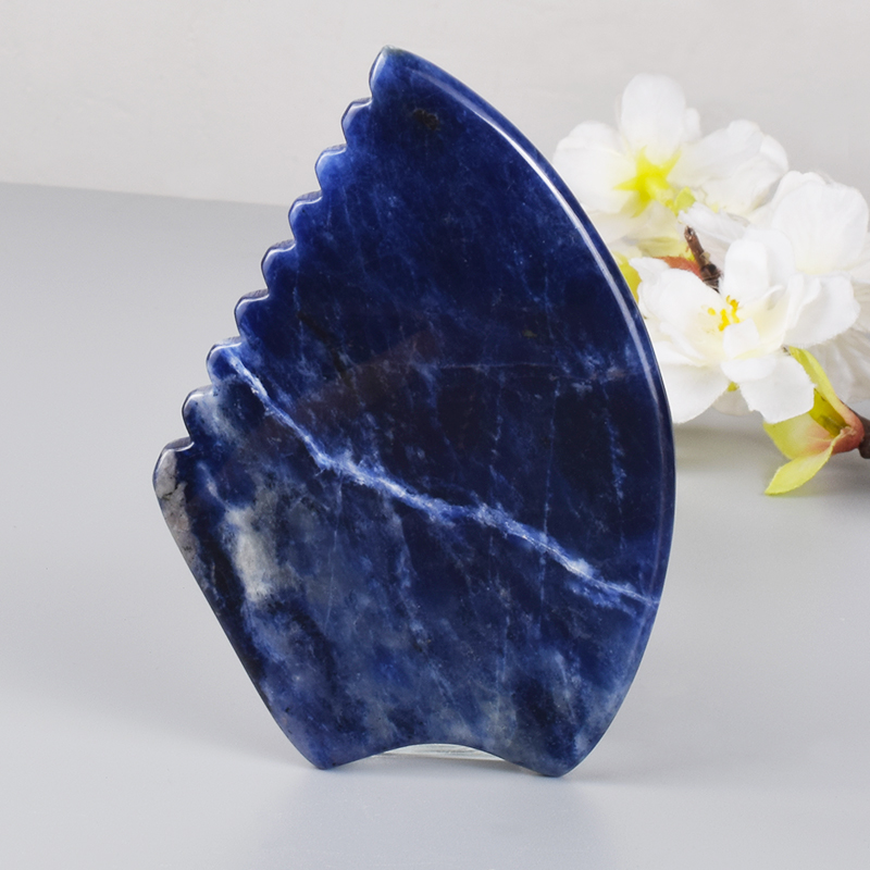 Facial Blue Stripe Scraper Mas - مراجعة Jade Gua Sha Tool وسعره