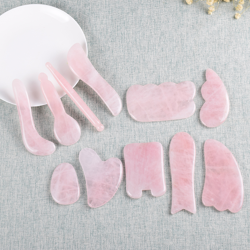 Natural Rose Jade Gouache Scra - مراجعة Jade Gua Sha Tool وسعره