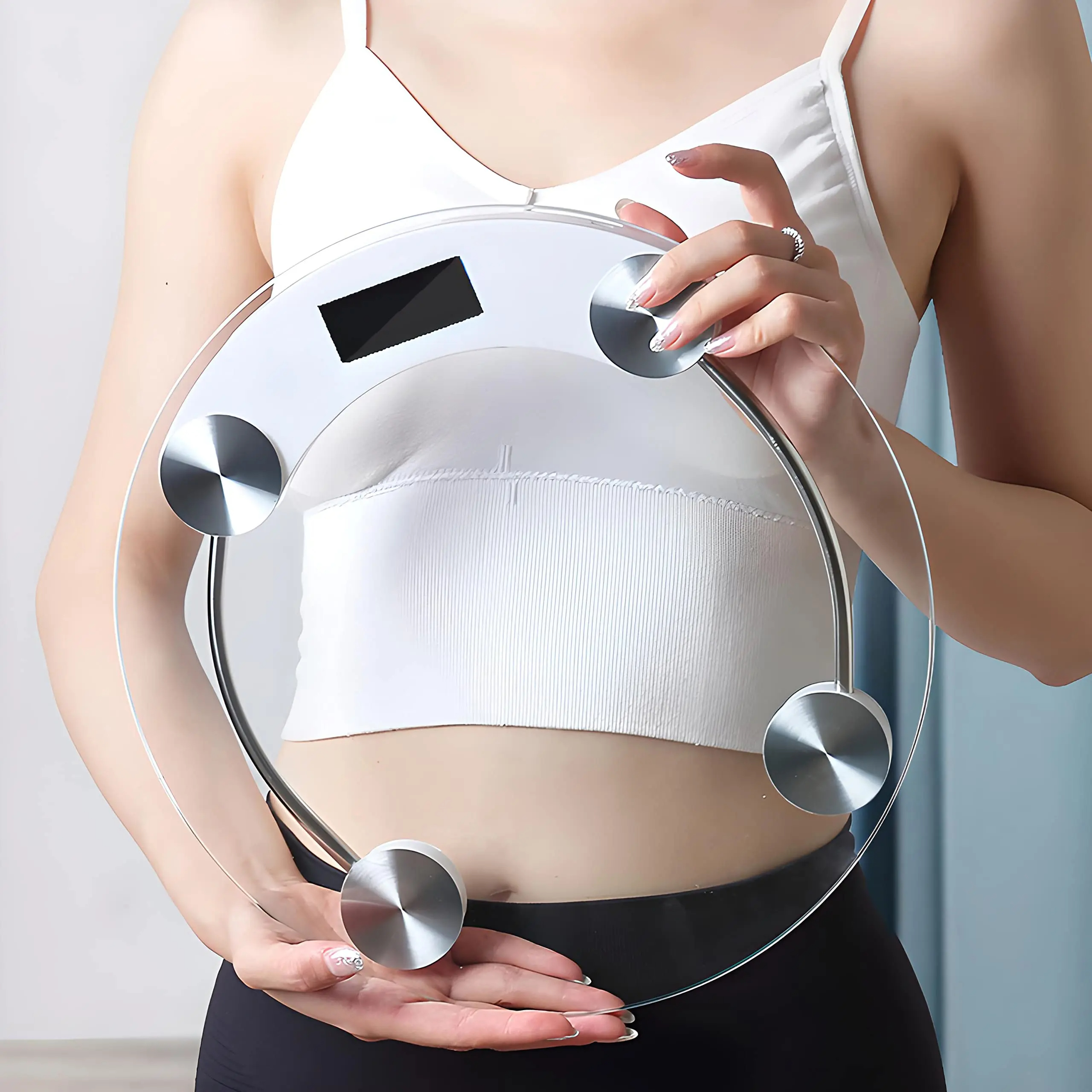 Fashion Round Weight Scale LCD - مراجعة Digital Body Weight Scale وسعره