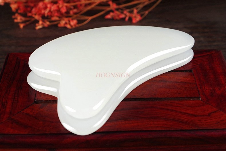 2pcs Natural jade facial shavi - مراجعة Jade Gua Sha Tool وسعره
