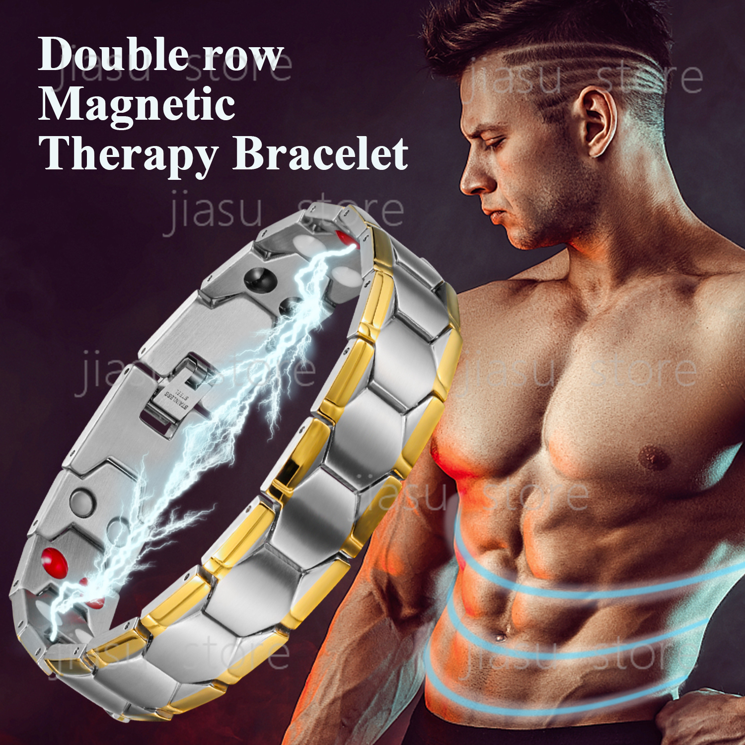 Fashionable Magnetic Therapy B - مراجعة Health Wellness Bracelet وسعره