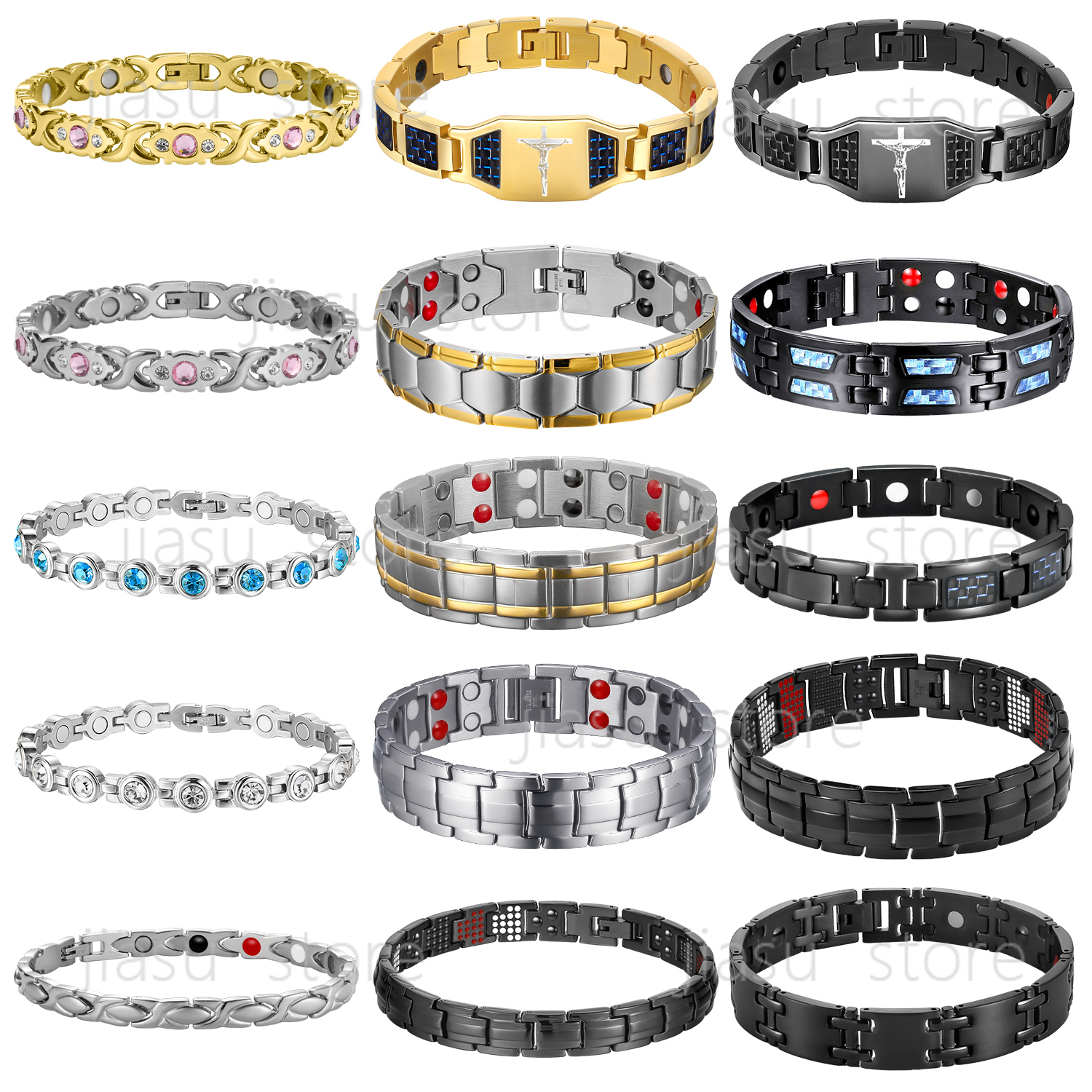 Fashionable Magnetic Therapy B - مراجعة Health Wellness Bracelet وسعره