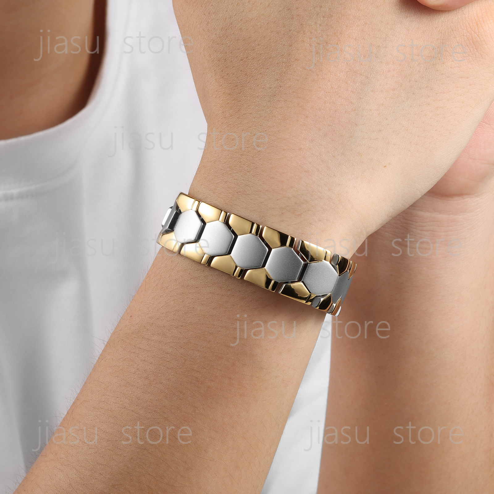 Fashionable Magnetic Therapy B - مراجعة Health Wellness Bracelet وسعره