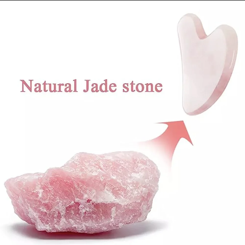 Rose Quartz Gua Sha For Face M - مراجعة Jade Gua Sha Tool وسعره