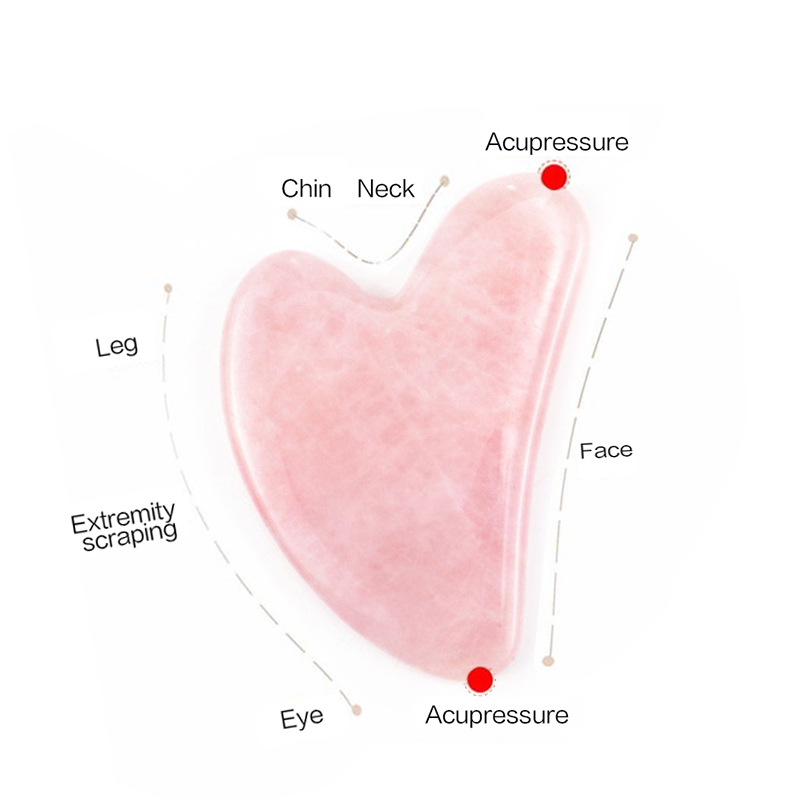 Rose Quartz Gua Sha For Face M - مراجعة Jade Gua Sha Tool وسعره