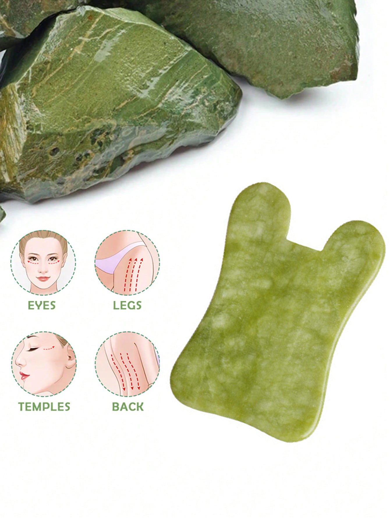 Natural Jade Stone Scraping Gu - مراجعة Jade Gua Sha Tool وسعره