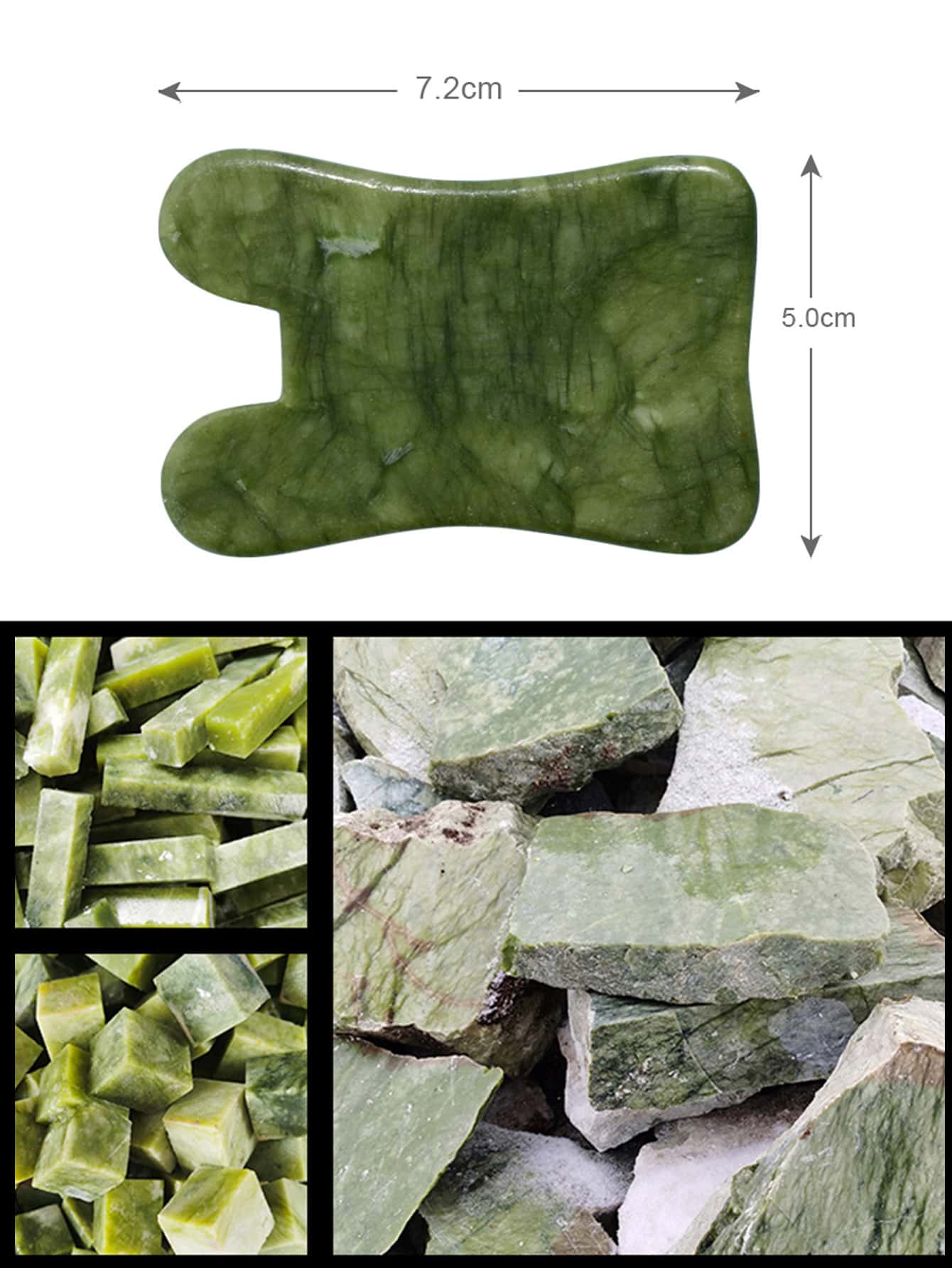 Natural Jade Stone Scraping Gu - مراجعة Jade Gua Sha Tool وسعره