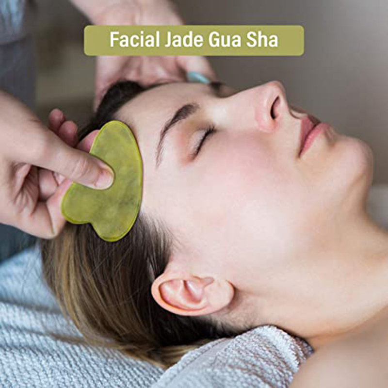 Natural Jade Roller Gua Sha Ma - مراجعة Jade Gua Sha Tool وسعره