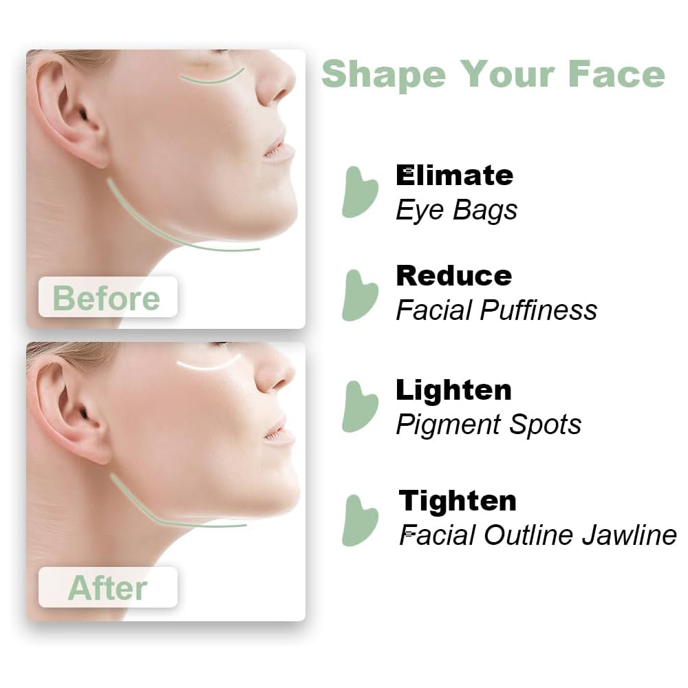 1PCS Natural Glass Jade Scrapi - مراجعة Jade Gua Sha Tool وسعره