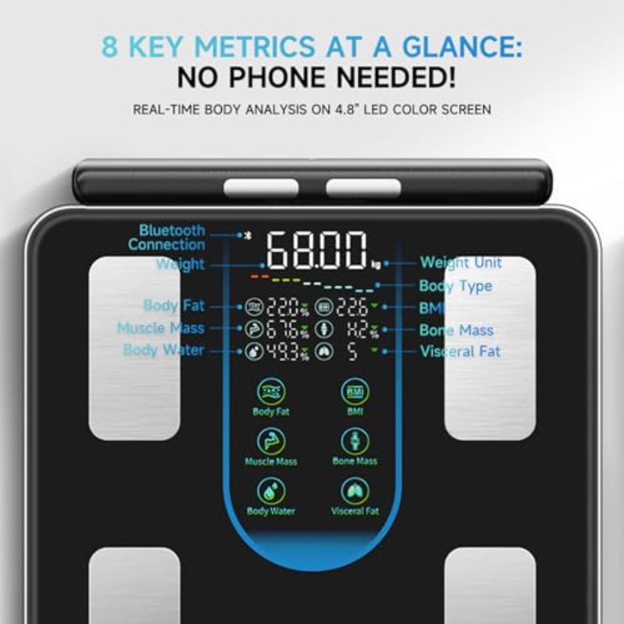 Smart Scale for Body Weight wi - مراجعة Digital Body Weight Scale وسعره