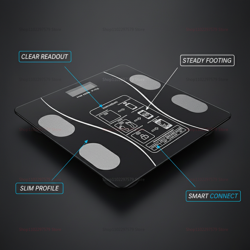 Bluetooth Body Fat Scale Smart - مراجعة Digital Body Weight Scale وسعره